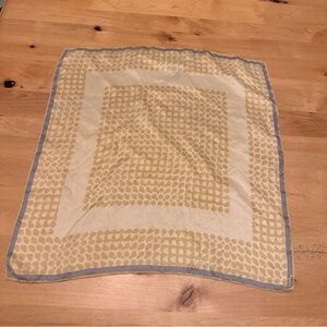 Vera Neumann Vintage Beige Abstract Animal Print Scarf